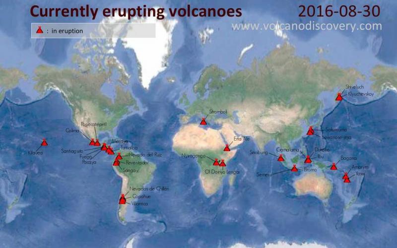 Вулканическая активность и поствулканические явления — грязевые потоки, геотермальные источники, термы, гейзеры Вулканическая активность