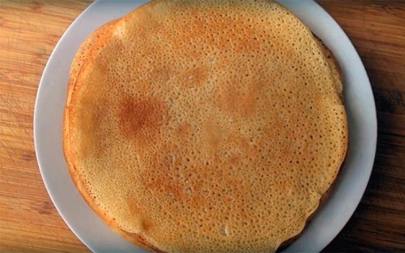 Lenten potato pancakes with dry yeast