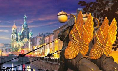 Winged lions of Bankovsky Bridge: history, signs and treasures